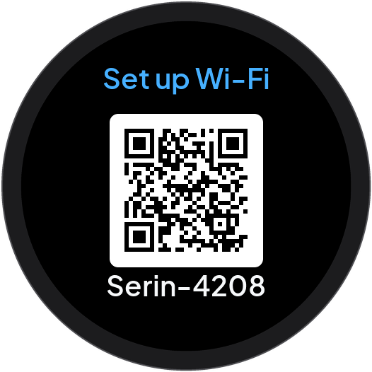 QR code for the setup hotspot