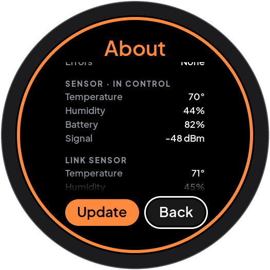 Sensor details with the control source marked