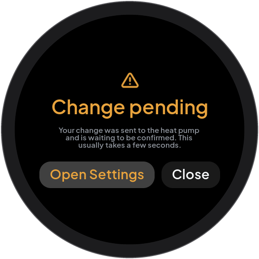 Change pending explanation