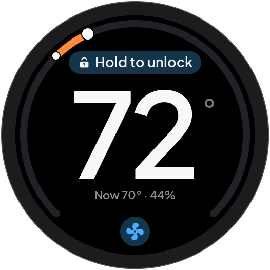 Locked home screen