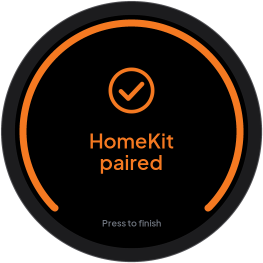HomeKit pairing complete