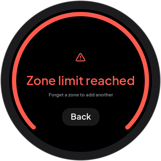 Zone limit reached
