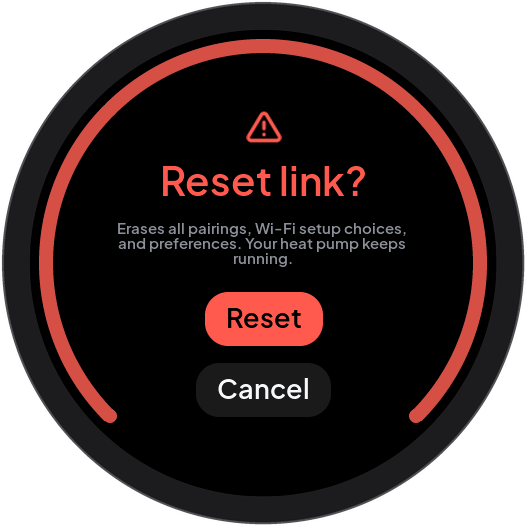 Reset Link confirmation