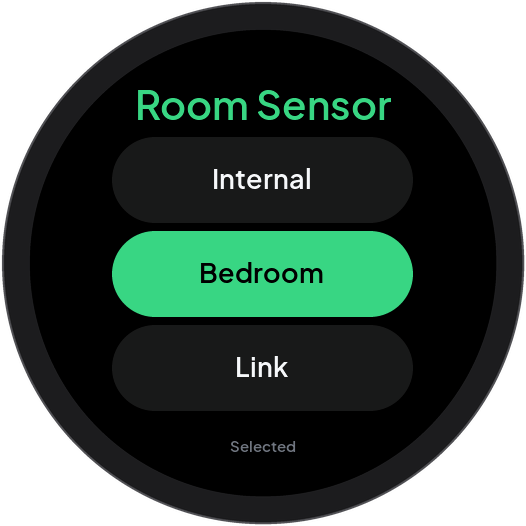 Room Sensor source list
